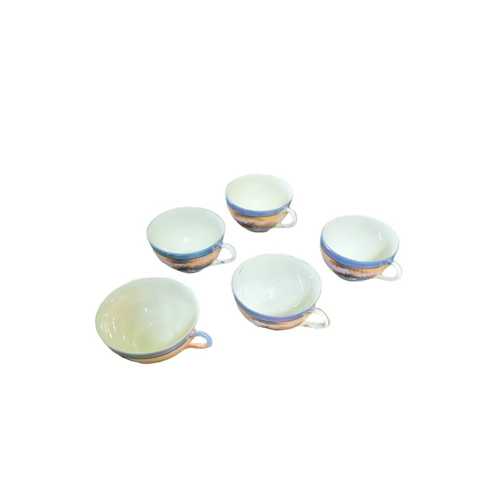 21-pc Japan‎ Hand Painted Teaset-Various Pieces-Water & Swan Images Vintage - Picture 2 of 12